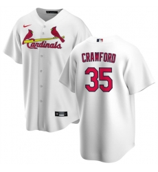 Men St  Louis Cardinals 35 Brandon Crawford White Cool Base Stitched Baseball Jersey