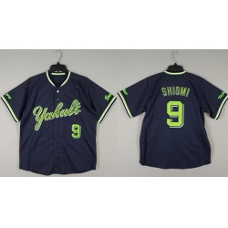 Men Tokyo Yakult Swallows Active Player Custom Navy Stitched Baseball Jersey