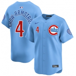 Men CHICAGO CUBS PETE CROW-ARMSTRONG BLUES LIMITED BABY BLUE JERSEY