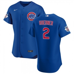 Men Chicago Cubs 2 Nico Hoerner Men Nike Royal Alternate 2020 Flex Base Player Jersey