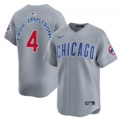 Men Chicago Cubs Pete Crow-Armstrong Gray City Connect Stitched MLB Jersey