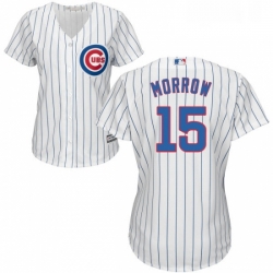 Womens Majestic Chicago Cubs 15 Brandon Morrow Authentic White Home Cool Base MLB Jersey 