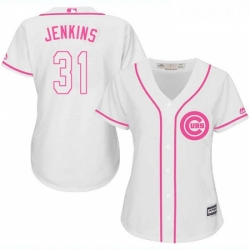 Womens Majestic Chicago Cubs 31 Fergie Jenkins Authentic White Fashion MLB Jersey