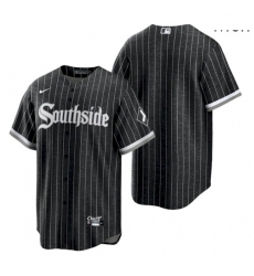 Men's Chicago White Sox Blank 2021 City Connect Black Southside Jersey