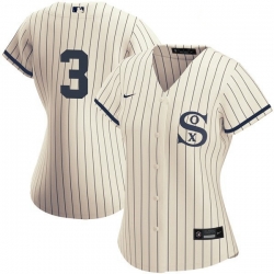 Women Chicago White Sox Field of Dreams 3 Harold Baines Cream Jersey