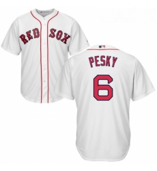 Youth Majestic Boston Red Sox 6 Johnny Pesky Replica White Home Cool Base MLB Jersey