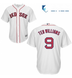 Youth Majestic Boston Red Sox 9 Ted Williams Authentic White Home Cool Base MLB Jersey