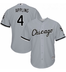 Youth Majestic Chicago White Sox 4 Luke Appling Authentic Grey Road Cool Base MLB Jersey