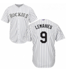 Youth Majestic Colorado Rockies 9 DJ LeMahieu Replica White Home Cool Base MLB Jersey