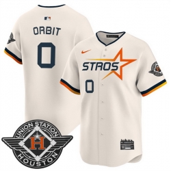 Men Houston Astros 0 Orbit Cream 2025 City Connect Limited Stitched Baseball Jersey