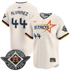 Men Houston Astros 44 Yordan Alvarez Cream 2025 City Connect Limited Stitched Baseball Jersey