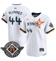 Men Houston Astros 44 Yordan Alvarez White 2025 City Connect Limited Stitched Baseball Jersey