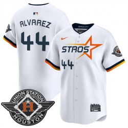 Men Houston Astros 44 Yordan Alvarez White 2025 City Connect Limited Stitched Baseball Jersey