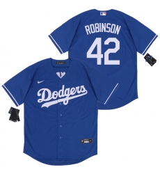 Dodgers 42 Jackie Robinson Royal 2020 Nike Cool Base Jersey