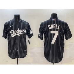 Men Los Angeles Dodgers 7 Blake Snell Black Cool Base Stitched Baseball Jersey