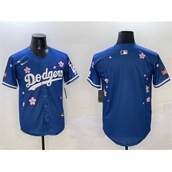 Men Los Angeles Dodgers Blank Royal 2025 Tokyo Series Limited Stitched Baseball Jersey