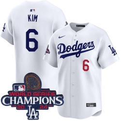 Men Los Angeles Dodgers Hyeseong Kim #6 Home Limited World Series Champions Jersey