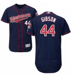 Mens Majestic Minnesota Twins 44 Kyle Gibson Authentic Navy Blue Alternate Flex Base Authentic Collection MLB Jersey