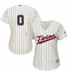 Womens Majestic Minnesota Twins 0 Erick Aybar Replica Cream Alternate Cool Base MLB Jersey 