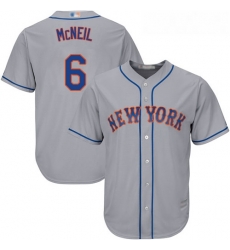 Mets #6 Jeff McNeil Grey New Cool Base Stitched Baseball Jersey