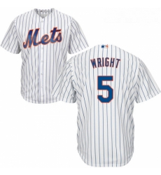 Youth Majestic New York Mets 5 David Wright Authentic White Home Cool Base MLB Jersey