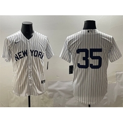 Men New York Yankees 35 Cody Bellinger White Cool Base Stitched Baseball Jersey