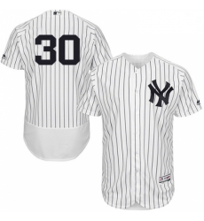 Mens Majestic New York Yankees 30 David Robertson WhiteNavy Flexbase Authentic Collection MLB Jersey