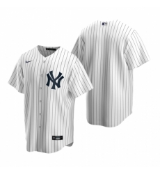 Mens Nike New York Yankees Blank White Home Stitched Baseball Jersey