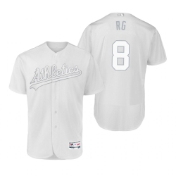 Oakland Athletics Robbie Grossman RG White 2019 Players Weekend MLB Jersey