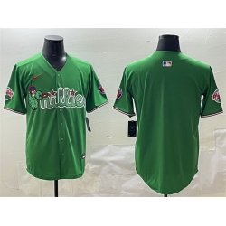 Men Philadelphia Phillies Blank Green Phanatic Limited Stitched Jersey