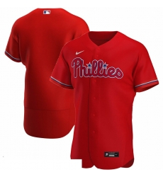 Men Philadelphia Phillies Men Nike Red Alternate 2020 Flex Base Team MLB Jersey