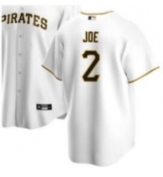 Men Pittsburgh Pirates Connor Joe #2 Nike White Stitched MLB Jersey