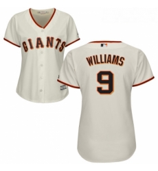 Womens Majestic San Francisco Giants 9 Matt Williams Replica Cream Home Cool Base MLB Jersey