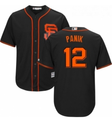 Youth Majestic San Francisco Giants 12 Joe Panik Replica Black Alternate Cool Base MLB Jersey