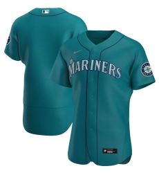 Men Seattle Mariners Men Nike Aqua Alternate 2020 Flex Base Official Team MLB Jersey