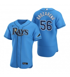 Men Tampa Bay Rays 56 Randy Arozarena Men Nike Light Blue Alternate 2020 Flex Base Player MLB Jersey