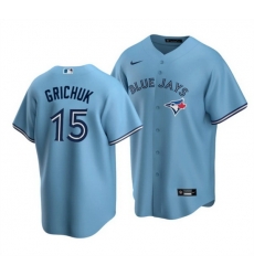 Men Toronto Blue Jays 15 Whit Merrifield Light Blue Cool Base Stitched Jersey