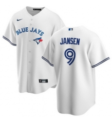 Men Toronto Blue Jays 9 Danny Jansen White Cool Base Stitched Jersey