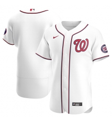 Men Washington Nationals Men Nike White Home 2020 Flex Base Team MLB Jersey