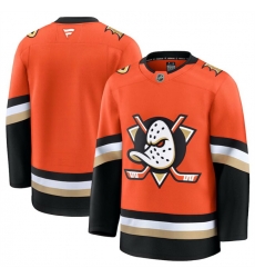 Men Anaheim Ducks Blank Orange 2024 25 Home Stitched Hockey Jersey