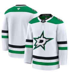 Men Dallas Stars Blank White 2024 25 Away Stitched Hockey Jersey