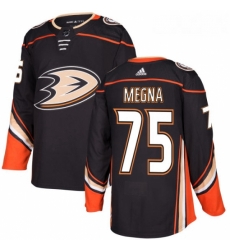 Youth Adidas Anaheim Ducks 75 Jaycob Megna Premier Black Home NHL Jersey 