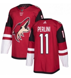 Youth Adidas Arizona Coyotes 11 Brendan Perlini Premier Burgundy Red Home NHL Jersey 