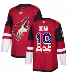 Youth Adidas Arizona Coyotes 19 Shane Doan Authentic Red USA Flag Fashion NHL Jersey 