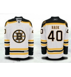 Boston Bruins #40 Tuukka Rask White Jersey