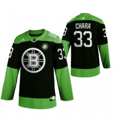 Men Boston Bruins 33 Zdeno Chara Green 2020 Adidas Jersey