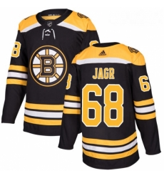 Youth Adidas Boston Bruins 68 Jaromir Jagr Authentic Black Home NHL Jersey 