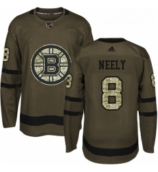 Youth Adidas Boston Bruins 8 Cam Neely Authentic Green Salute to Service NHL Jersey 