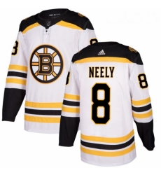 Youth Adidas Boston Bruins 8 Cam Neely Authentic White Away NHL Jersey 