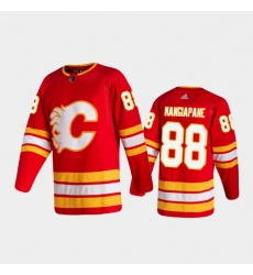 Men Calgary Flames 88 Andrew Mangiapane Home Red 2020 21 Authentic Jersey